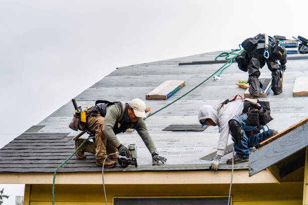 Professional Gutter Installation technician working in Kutztown, PA